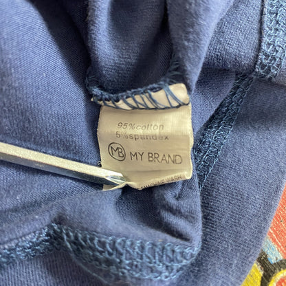 MY BRAND　マイブランド　半袖プリントTシャツ　青　ブルー