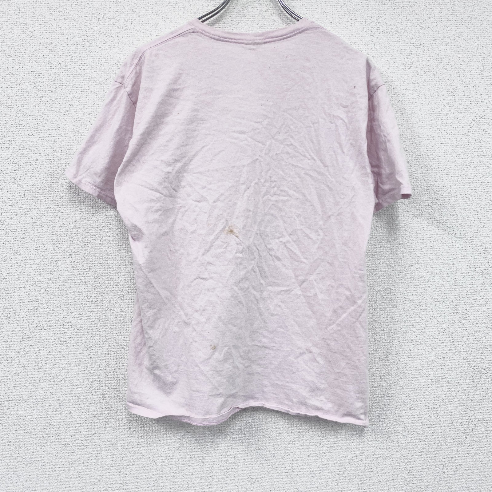 DELTA PRO WEIGHT　半袖プリントTシャツ　GOOD VIBES　ピンク　Lサイズ　古着