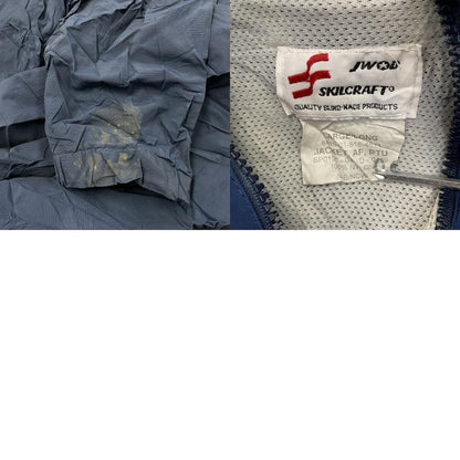 00s　U.S.AIR FORCE　PTU　トレーニングジャケット　ナイロンジャケット　米軍　紺　ネイビー　Lサイズ