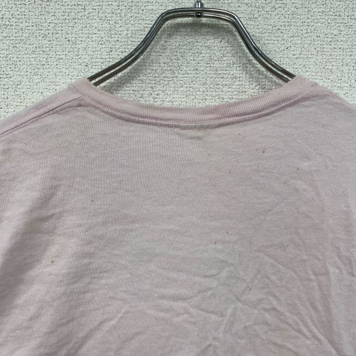 DELTA PRO WEIGHT　半袖プリントTシャツ　GOOD VIBES　ピンク　Lサイズ　古着