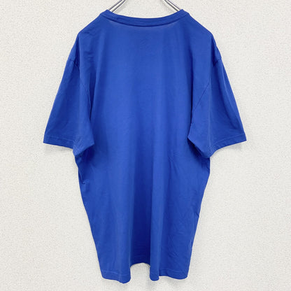 古着 used　NIKE ナイキ　半袖プリントTシャツ　ドライフィット　シンプルデザイン　クルーネック　青　ブルー　Lサイズ