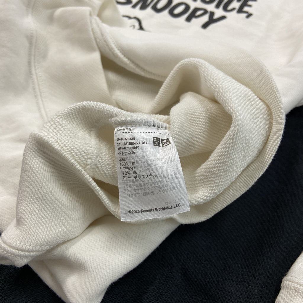 UNIQLO　ユニクロ　UT　Snoopy　スヌーピー　PEANUTS　スウェット/トレーナー　白　ホワイト　Sサイズ　古着