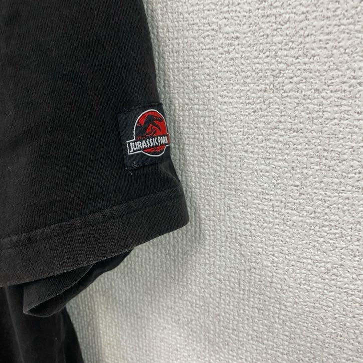 JURASSICPARK　ジュラシック・パーク　半袖プリントTシャツ　ムービーT　黒　ブラック　XLサイズ　古着
