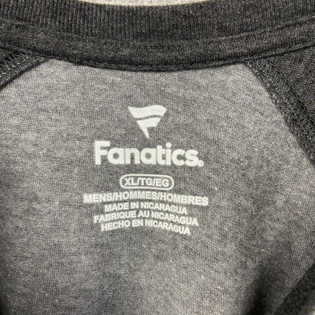 Fanatics フィナティックス　NFL　スーパーボウル　長袖ラグランTシャツ　グレー　灰色　レトロデザイン　Lサイズ　古着