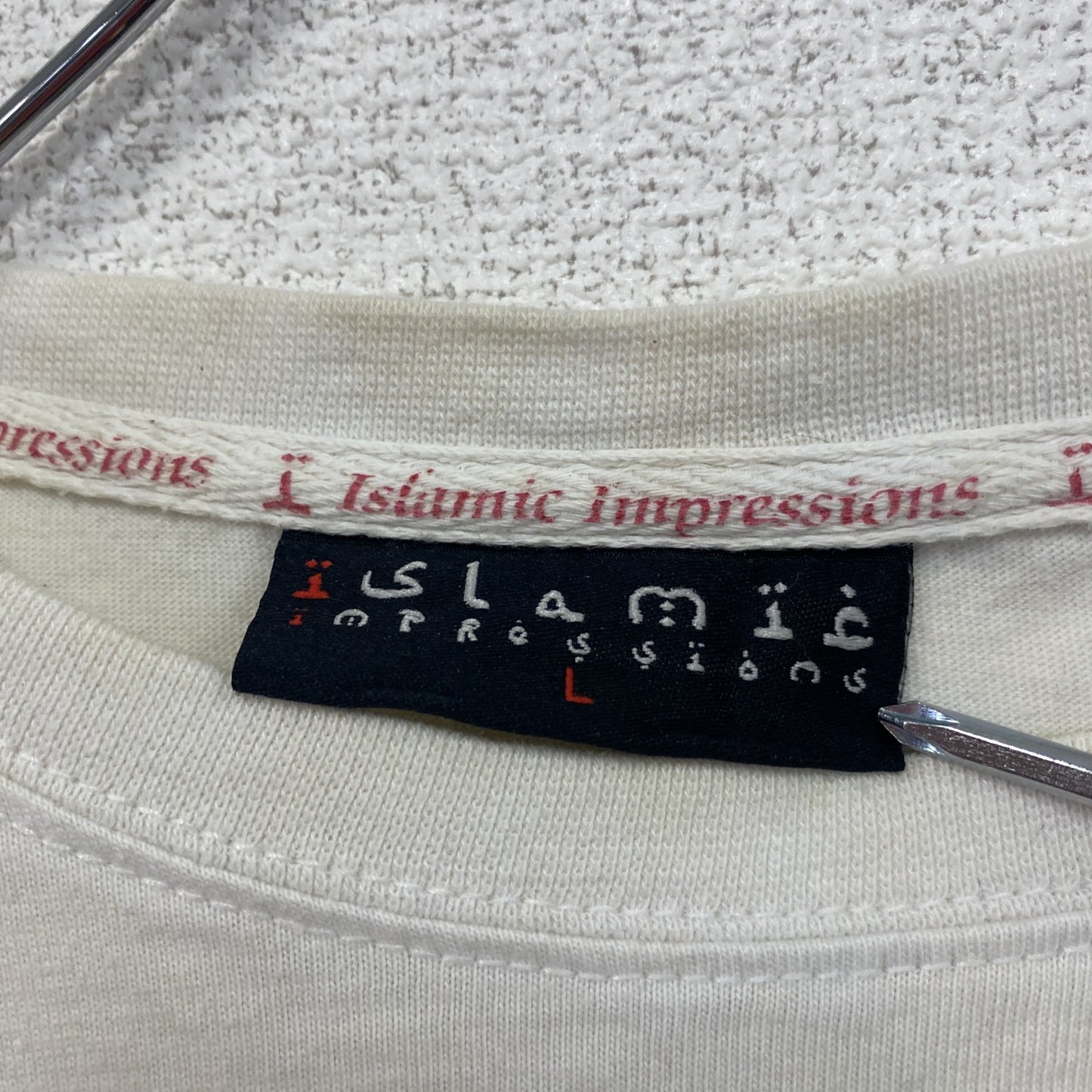 Islamic Impressions　半袖プリントTシャツ　白　ホワイト　Lサイズ