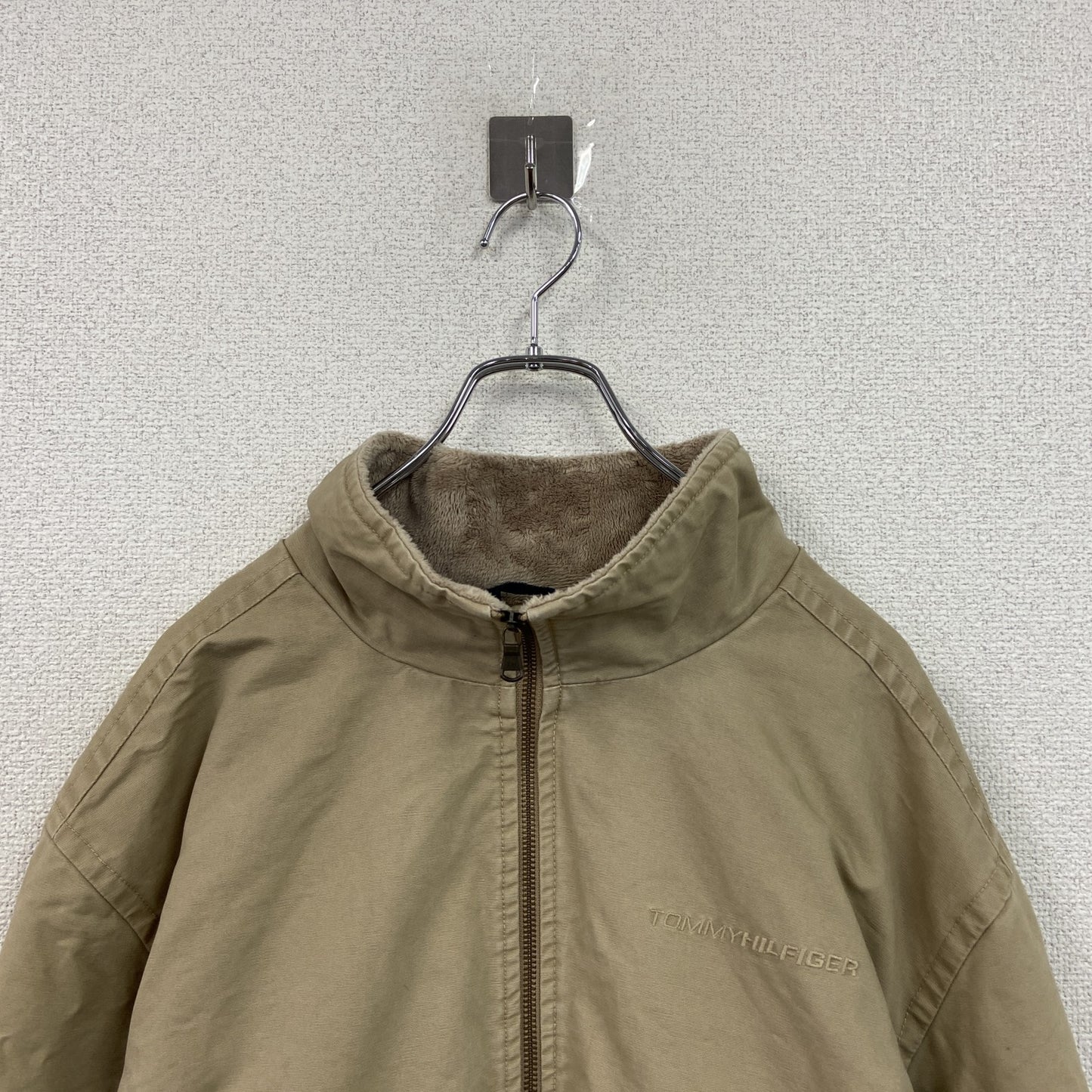 TOMMY HILFIGER　トミーヒルフィガー　フルジップブルゾン　ベージュ　XLサイズ