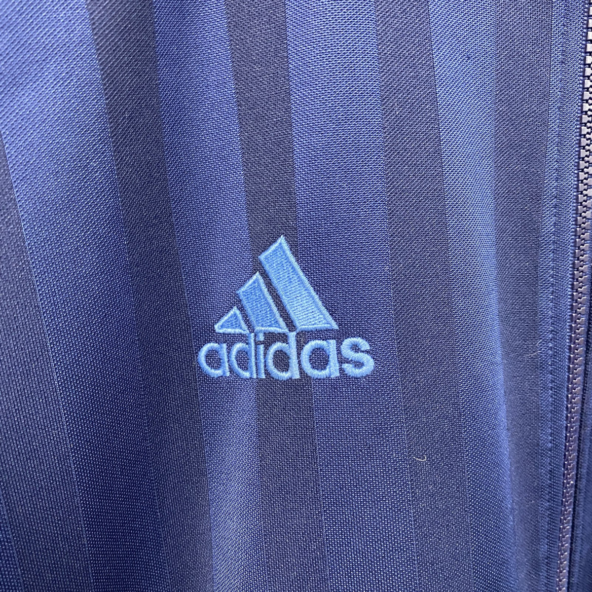90s　adidas　アディダス　トラックジャケット/ジャージ　紺　ネイビー　Oサイズ　古着