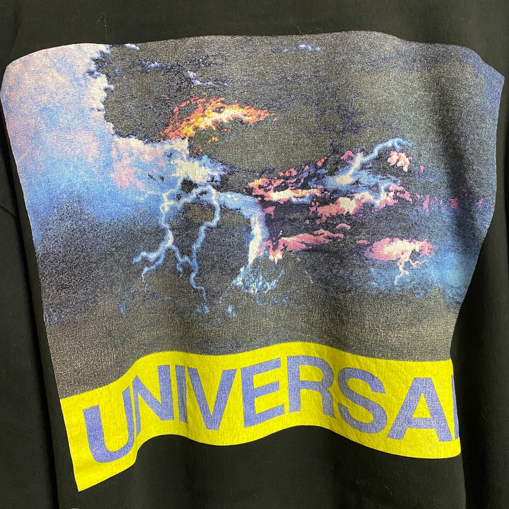 COTTON ON　半袖ワンポイントTシャツ　バックプリント　黒　ブラック　ビッグシルエット　2XLサイズ　古着