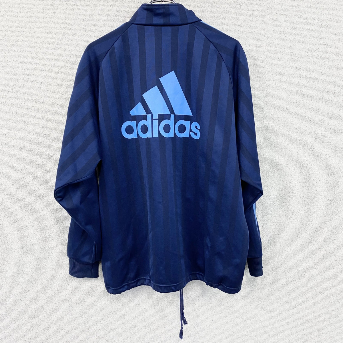90s　adidas　アディダス　トラックジャケット/ジャージ　紺　ネイビー　Oサイズ　古着