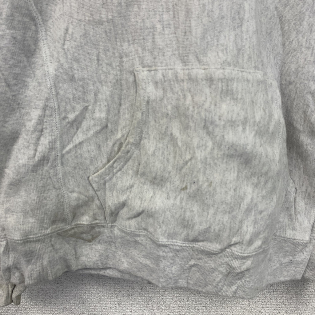 Champion　チャンピオン　リバースウィーブ　スウェットパーカー/フーディー　刺繍ロゴ　現行　灰色　グレー　Mサイズ トレーナー スウェットトップス フード付き 古着