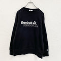 Reebok　リーボック　スウェット/トレーナー　デカロゴ　黒　ブラック　　古着