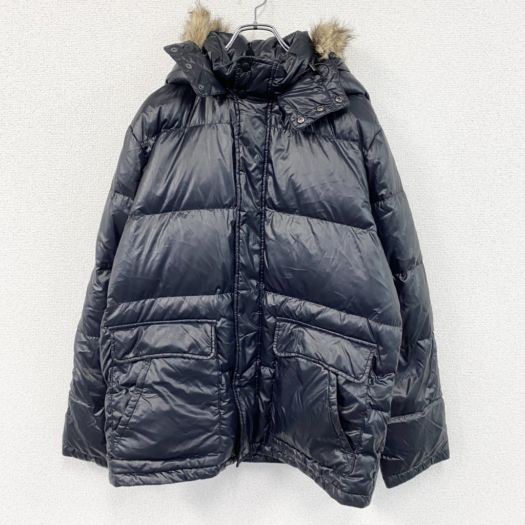 OLD UNIQLO　オールドユニクロ　プレミアムダウンジャケット　ダウン90%　黒　ブラック　Lサイズ　古着