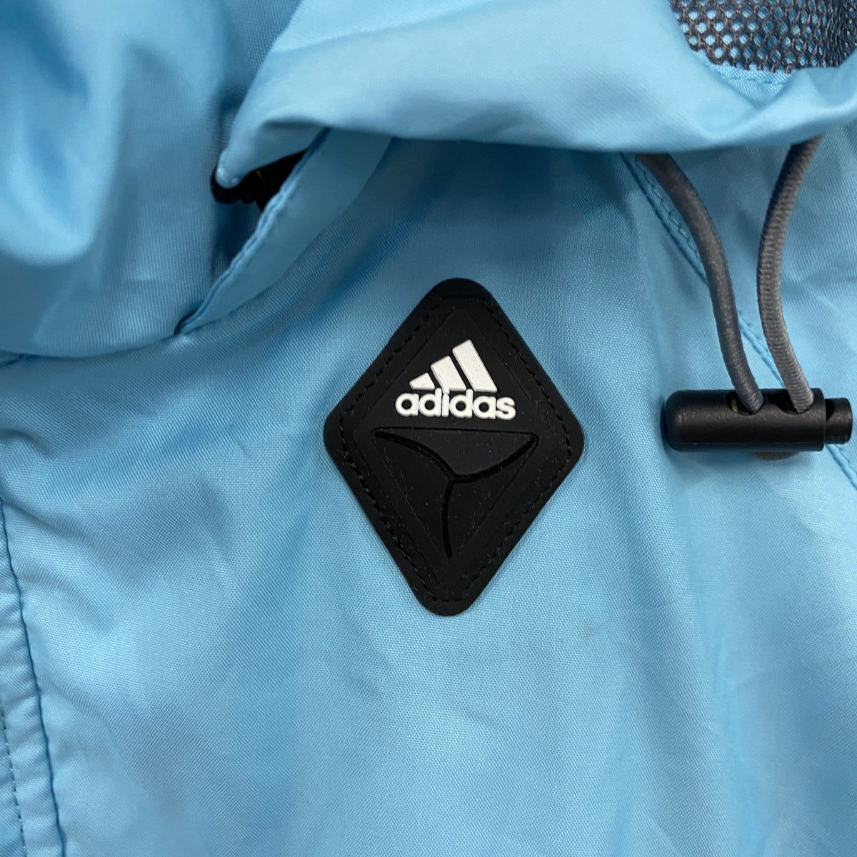90s　adidas　アディダス　ナイロンジャケット/ブルゾンパーカー　水色　ライトブルー　Sサイズ　古着
