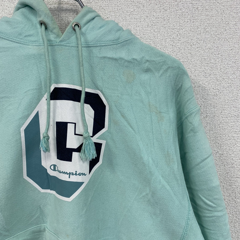 Champion　チャンピオン　リバースウィーブ　スウェットパーカー/フーディー　水色　ライトブルー　Mサイズ　古着