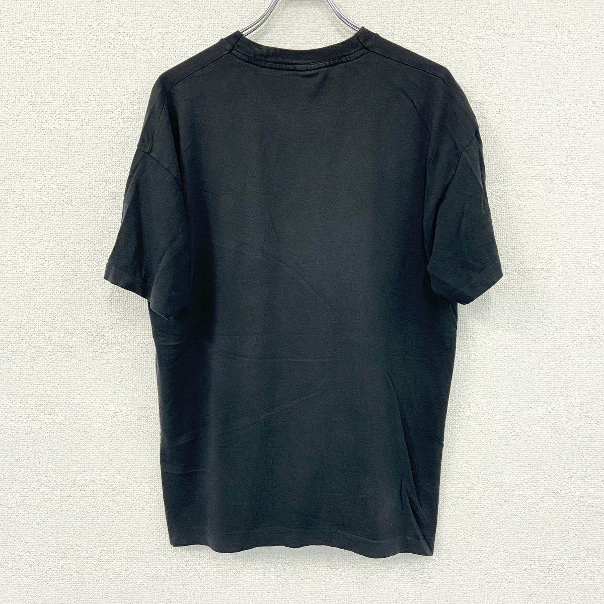 FRUIT OF THE LOOM　フルーツオブザルーム　半袖プリントTシャツ　ワンポイントロゴ　黒　ブラック カットソー メンズ 古着