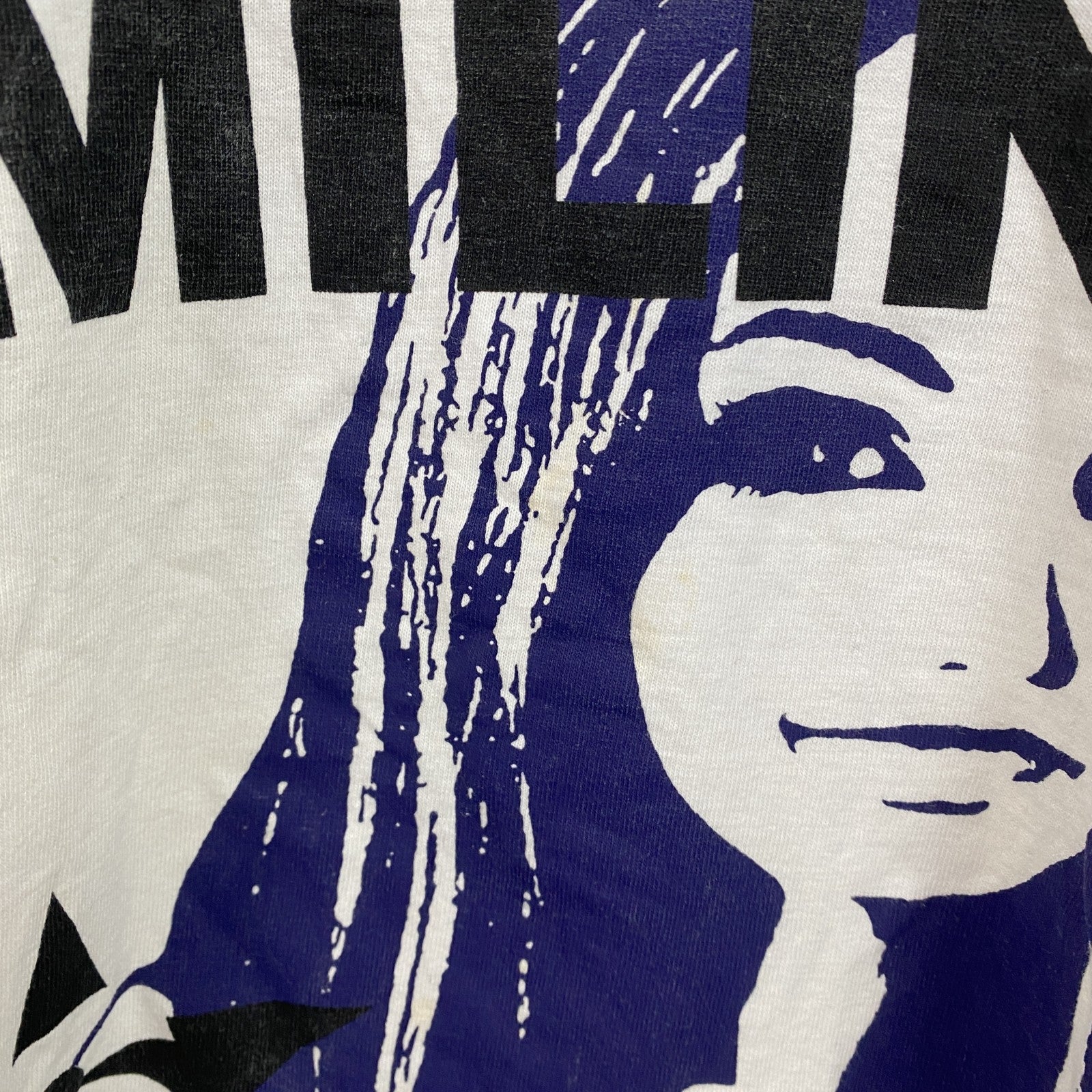 Natural clothes style　半袖プリントTシャツ　ギャルT　ビックデザイン　y2k　白　ホワイト　Mサイズ　古着