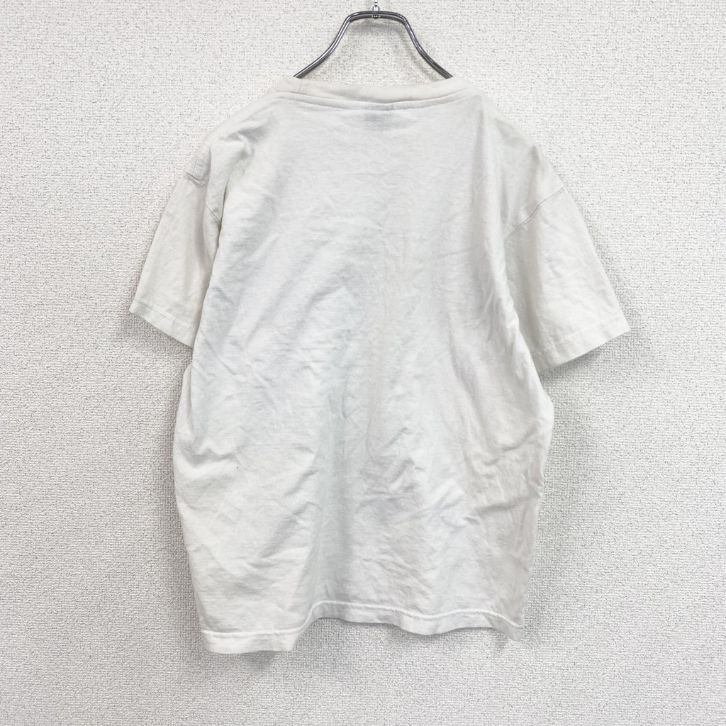 Natural clothes style　半袖プリントTシャツ　ギャルT　ビックデザイン　y2k　白　ホワイト　Mサイズ　古着