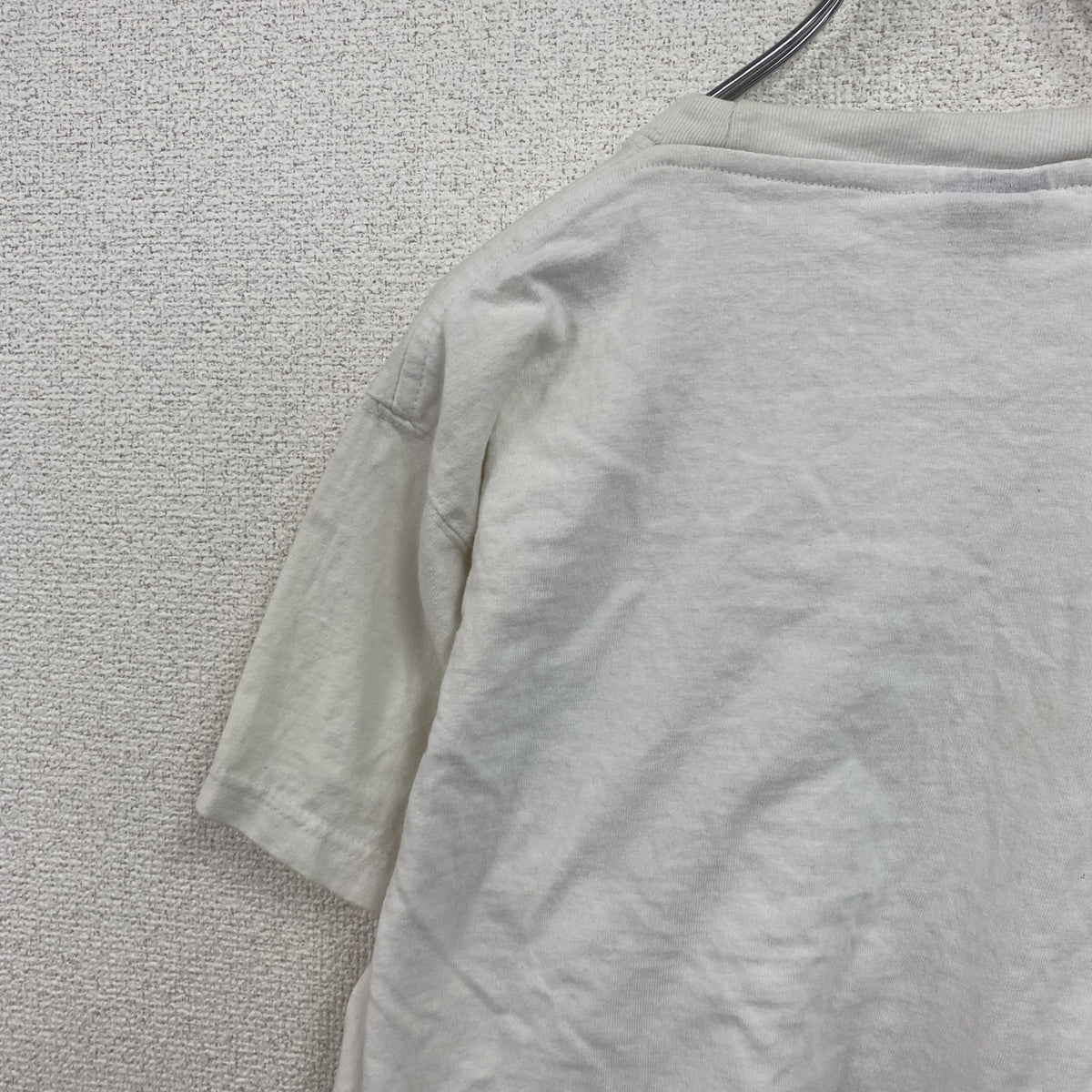 Natural clothes style　半袖プリントTシャツ　ギャルT　ビックデザイン　y2k　白　ホワイト　Mサイズ　古着