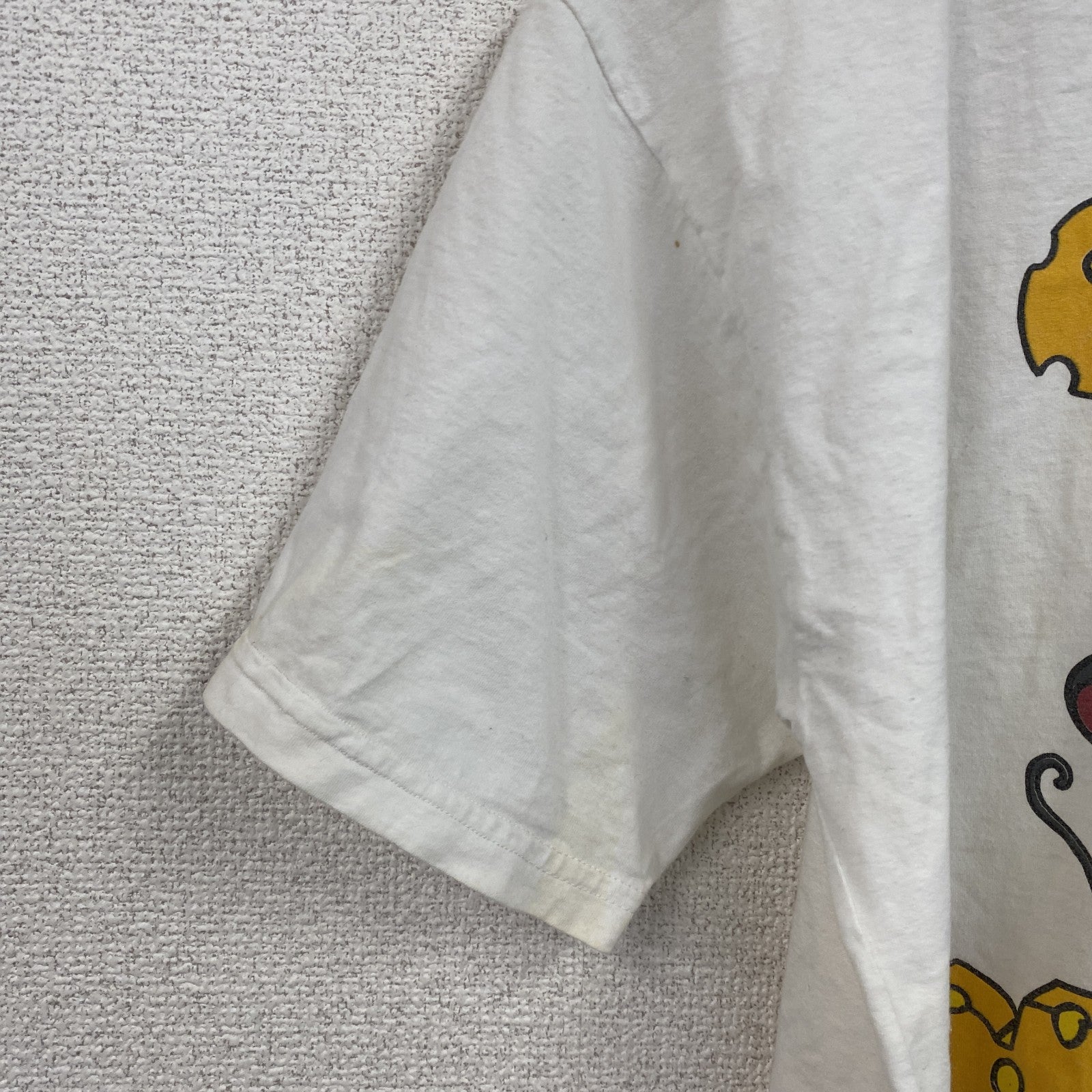 00s　半袖プリントTシャツ　アニマルT　エッフェル塔　ユーロヴィンテージ　白　ホワイト　　古着