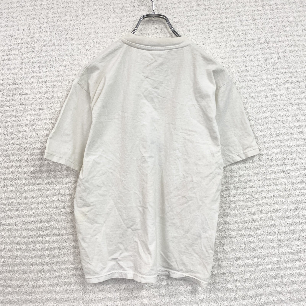 00s　半袖プリントTシャツ　アニマルT　エッフェル塔　ユーロヴィンテージ　白　ホワイト　　古着
