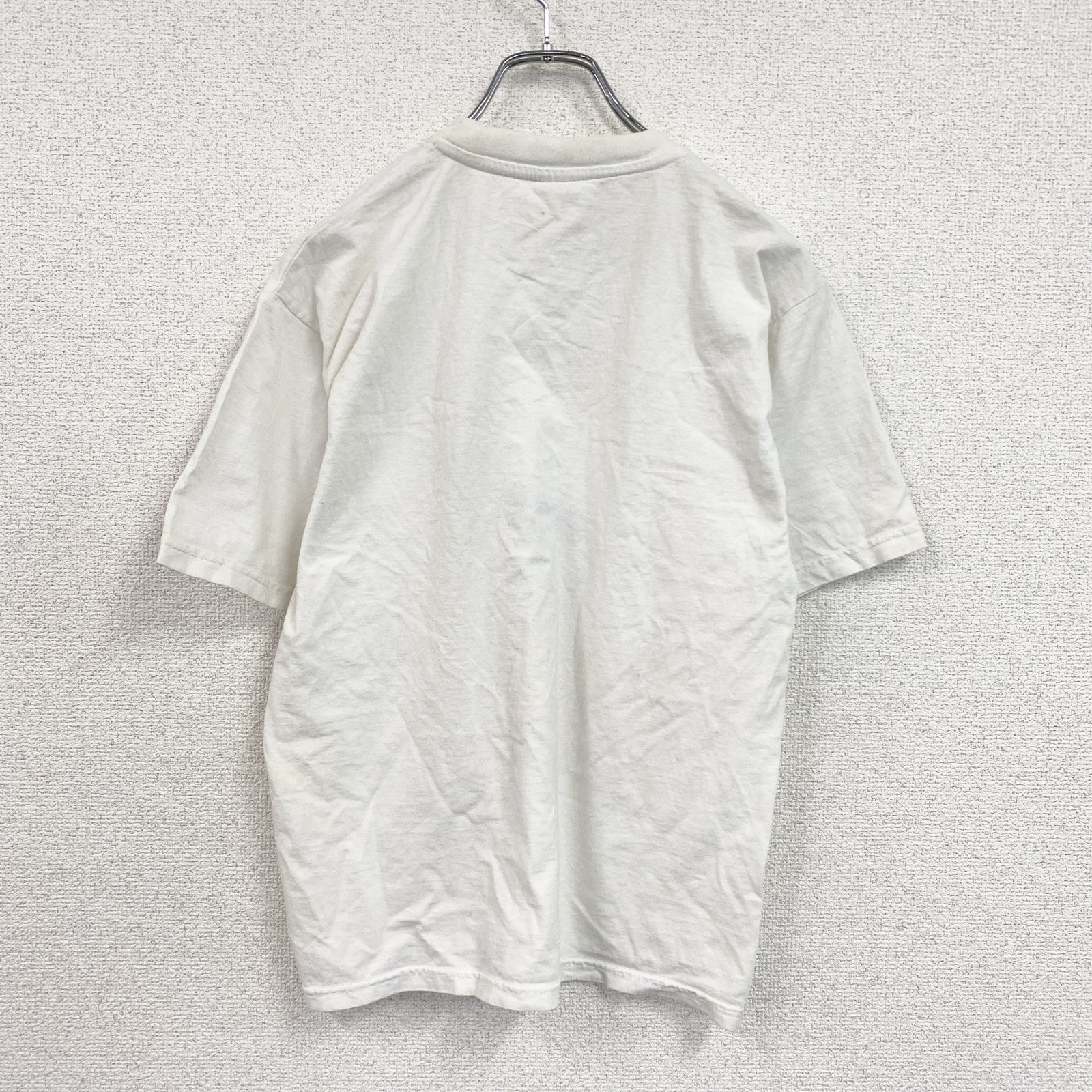 00s　半袖プリントTシャツ　アニマルT　エッフェル塔　ユーロヴィンテージ　白　ホワイト　　古着