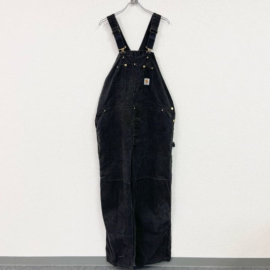 Carhartt　カーハート　オーバーオール/つなぎ　ダック地　ダブルニー　黒　ブラック　