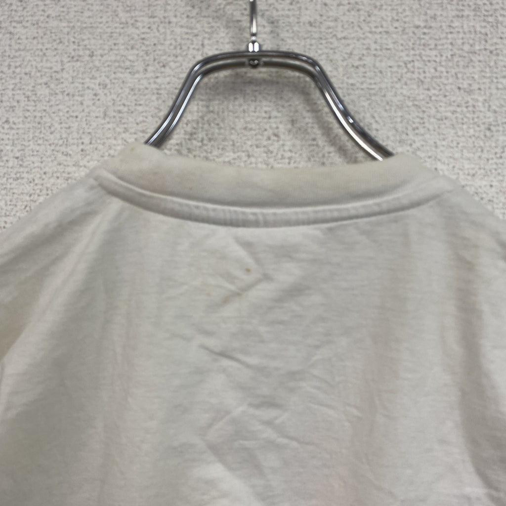 00s　半袖プリントTシャツ　アニマルT　エッフェル塔　ユーロヴィンテージ　白　ホワイト　　古着