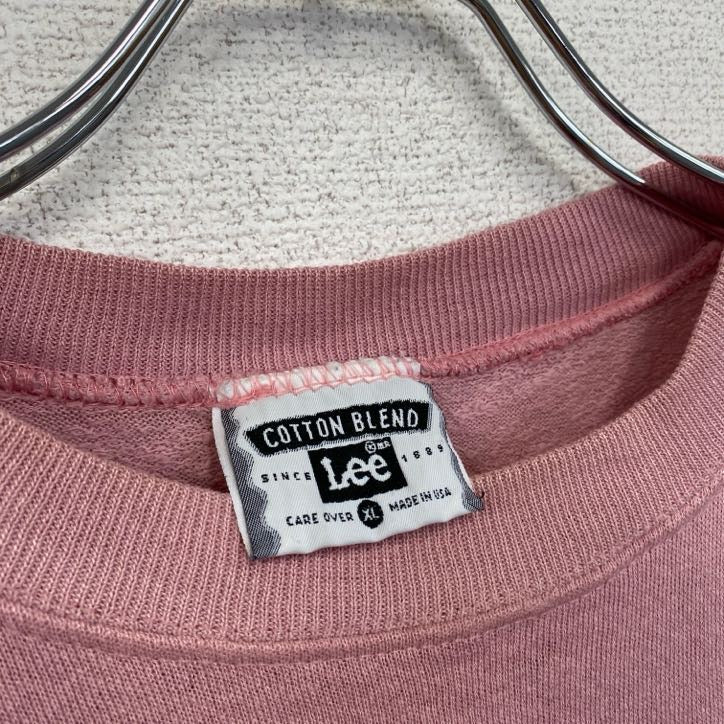 ～90s　Lee　リー　半袖スウェット/トレーナー　ヴィンテージ　ピンク　XLサイズ