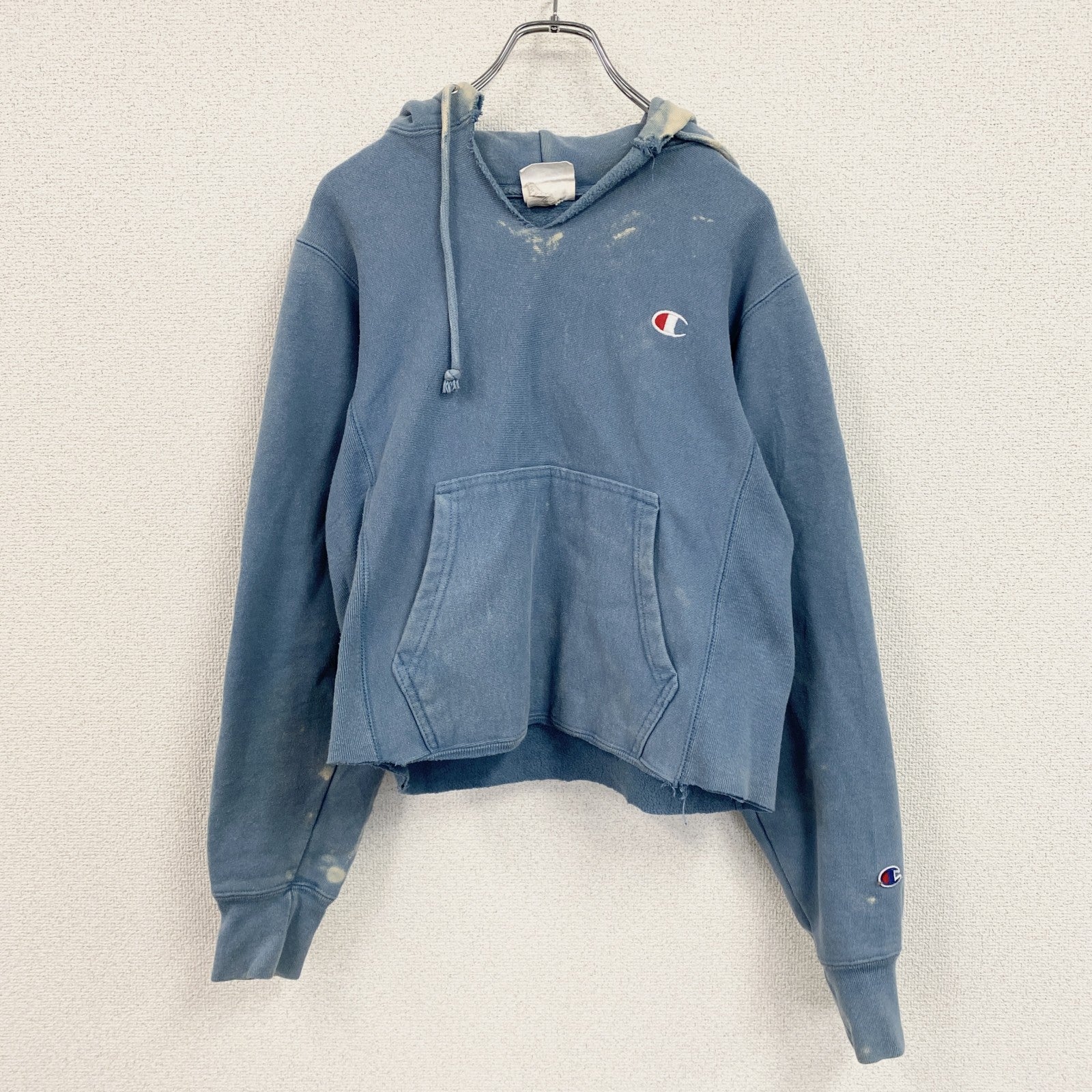 Champion　チャンピオン　リバースウィーブ　スウェットパーカー/フーディー　青　ブルー　XSサイズ　古着