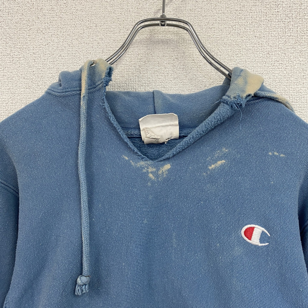 Champion　チャンピオン　リバースウィーブ　スウェットパーカー/フーディー　青　ブルー　XSサイズ　古着