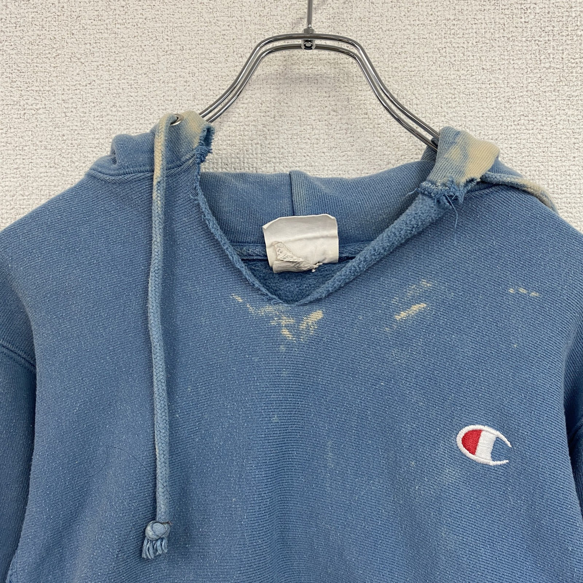 Champion　チャンピオン　リバースウィーブ　スウェットパーカー/フーディー　青　ブルー　XSサイズ　古着
