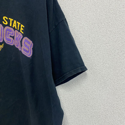 GILDAN　ギルダン　MSU　マーベリックス　半袖プリントTシャツ　フットボール　黒　ブラック　XLサイズ　