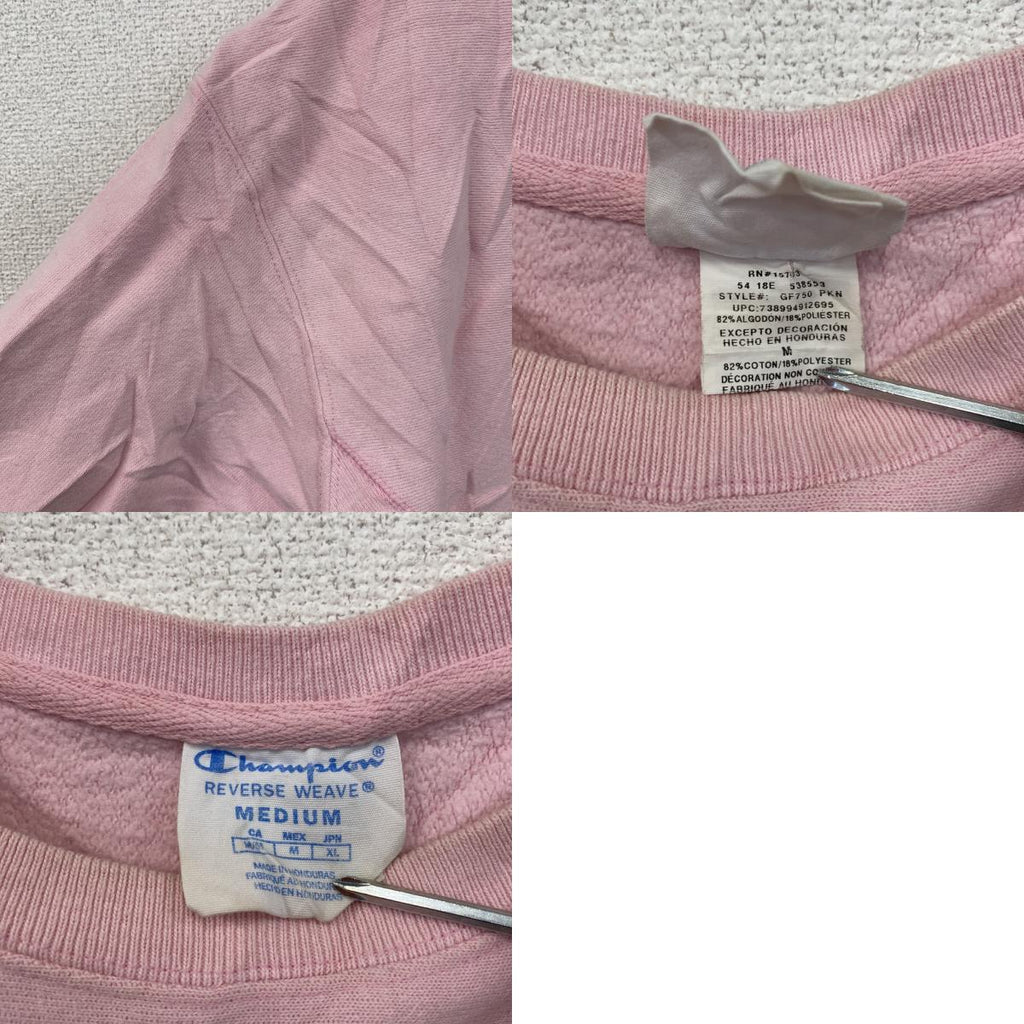 Champion　チャンピオン　リバースウィーブ　スウェット/トレーナー　ピンク　Mサイズ　古着
