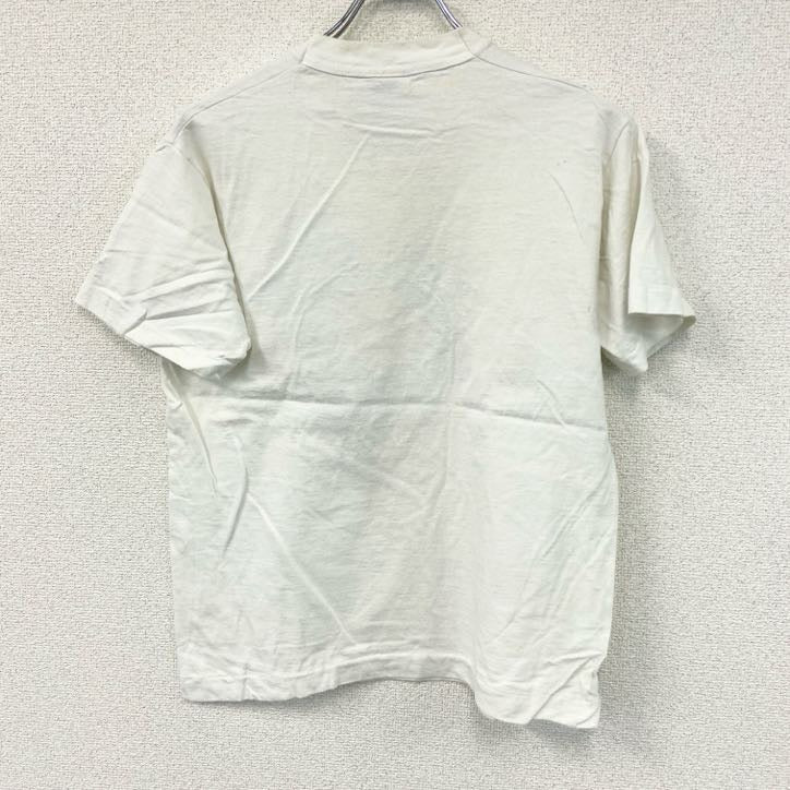 FRUIT OF THE LOOM　フルーツオブザルーム　半袖プリントTシャツ　ヴィンテージ　シングルステッチ　白　ホワイト　Mサイズ カットソー メンズ 古着