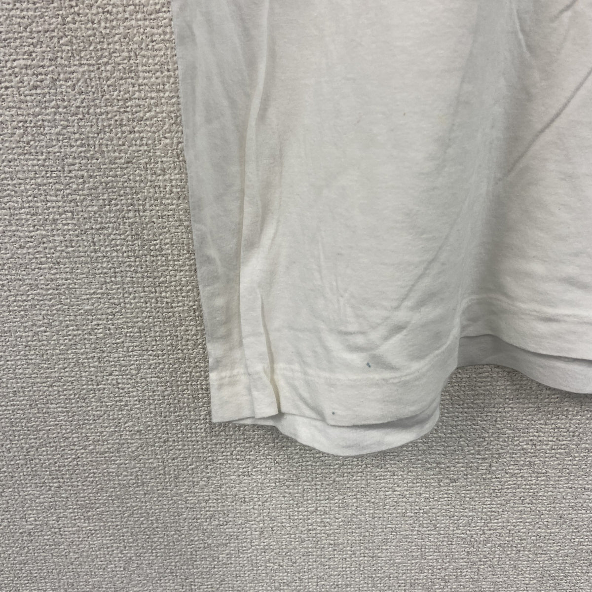 半袖プリントTシャツ　ヴィンテージ　シングルステッチ　白　ホワイト　LLサイズ カットソー メンズ 古着
