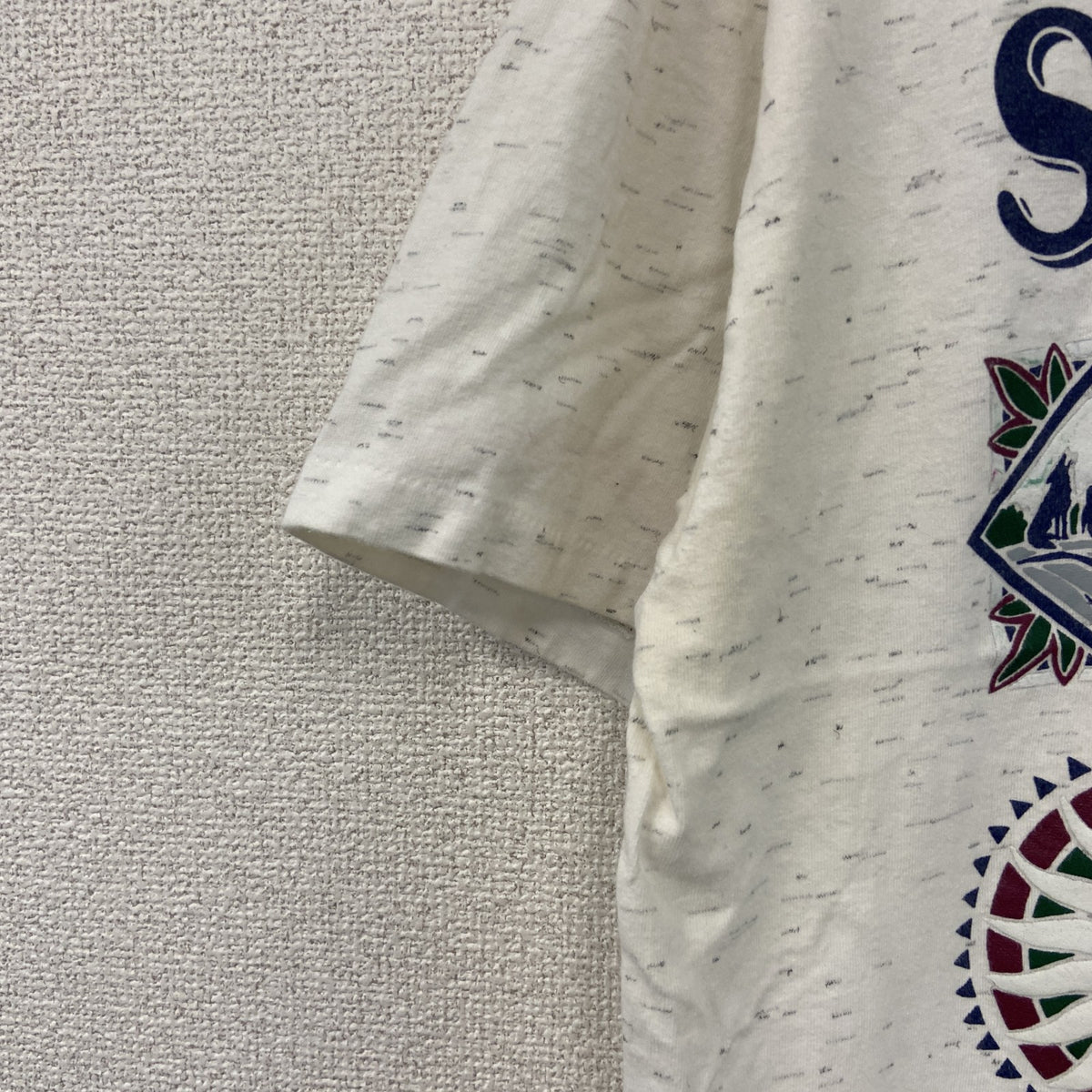 ONEITA　オニータ　半袖プリントTシャツ　ヴィンテージ　シングルステッチ　白　ホワイト　Lサイズ　古着