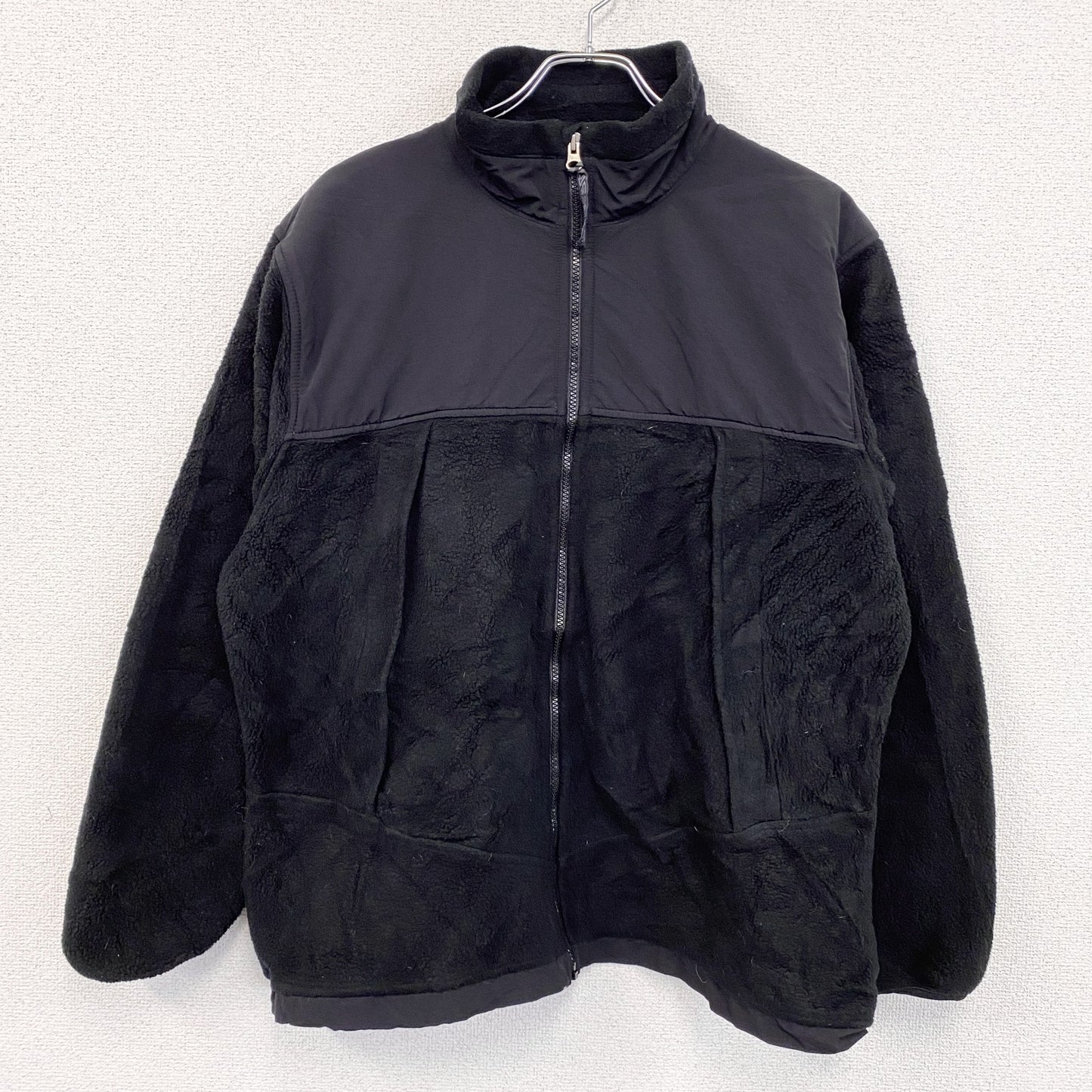 ～90s　LAND’S END　ランズエンド　フリースジャケット/ボアジャケット　ヴィンテージ　黒　ブラック　Lサイズ