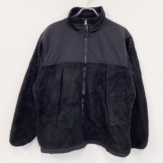 ～90s　LAND’S END　ランズエンド　フリースジャケット/ボアジャケット　ヴィンテージ　黒　ブラック　Lサイズ
