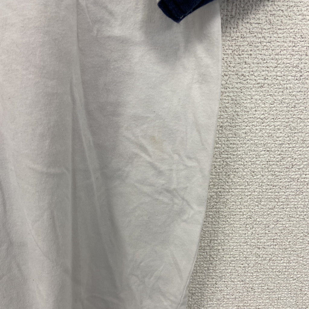 Disney ディズニー　半袖プリントリンガーTシャツ　キャラクター　アメリカ　星条旗デザイン　Sサイズ　古着