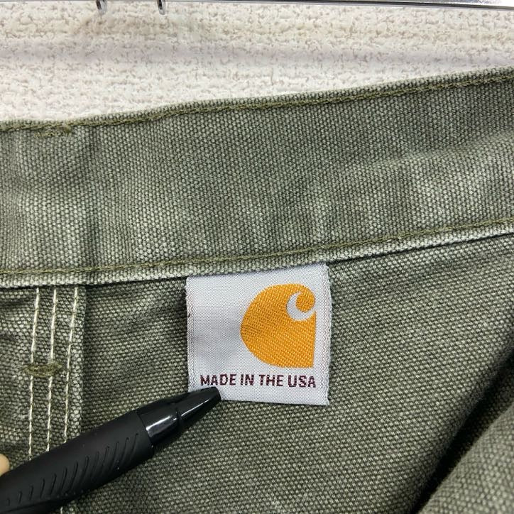 Carhartt　カーハート　ダブルニーダックペインターパンツ　ワークパンツ　ダック地　カーキ　W46