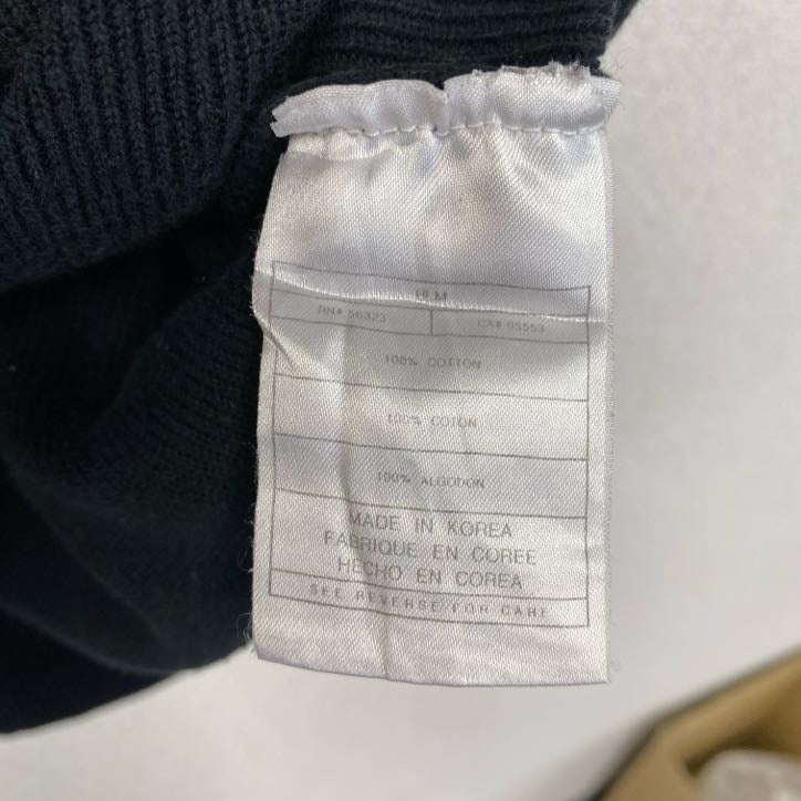 90s　NIKE　ナイキ　コットンニットベスト　ヴィンテージ　黒　ブラック　XLサイズ　古着