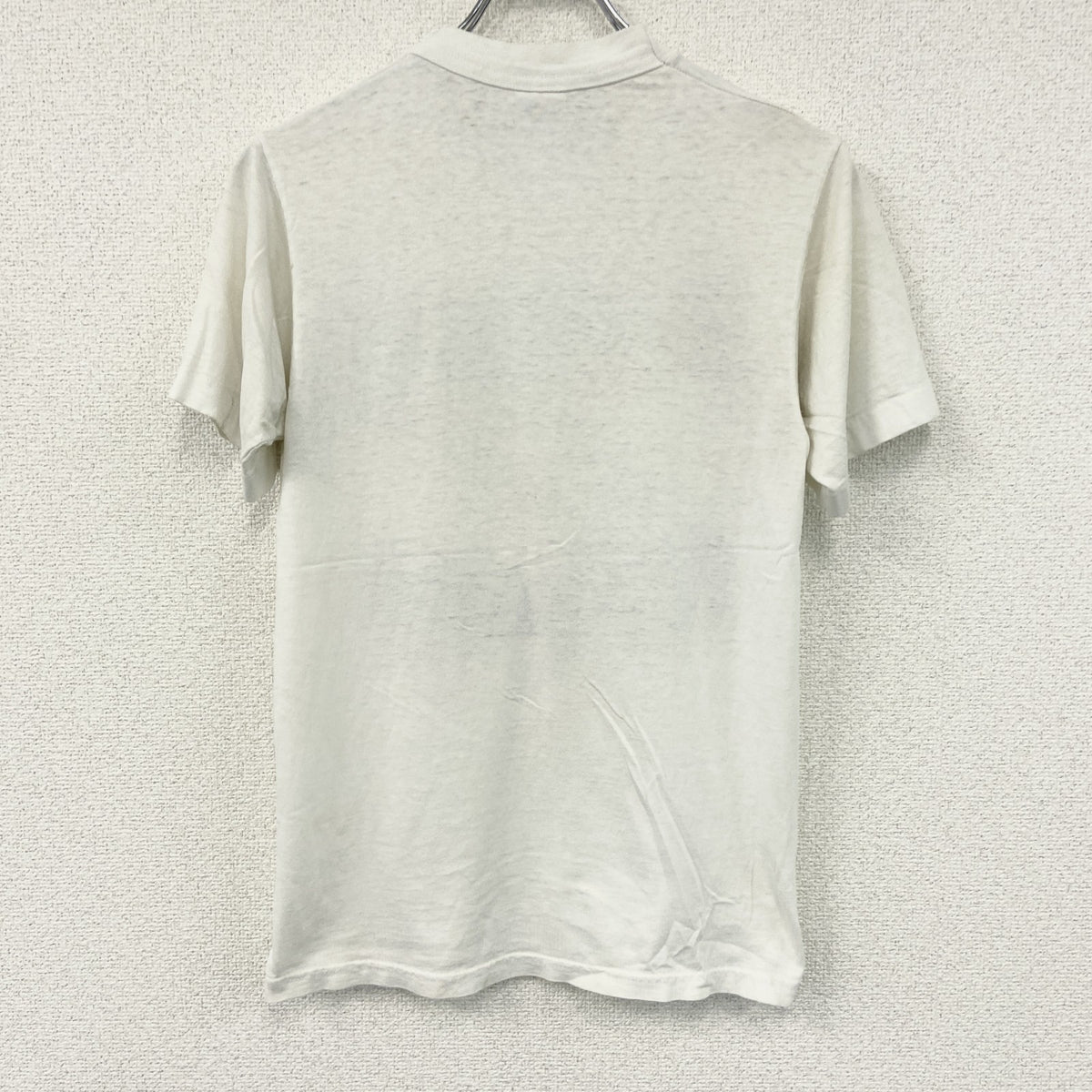 FRUIT OF THE LOOM　フルーツオブザルーム　半袖プリントTシャツ　ヴィンテージ　シングルステッチ　白　ホワイト　Sサイズ カットソー メンズ 古着