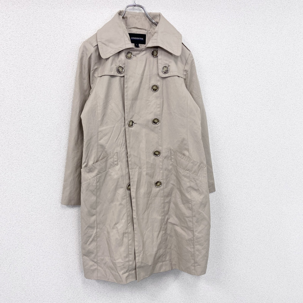 LONDON FOG　ロンドンフォグ　ダブルトレンチコート　ベージュ　Lサイズ　古着