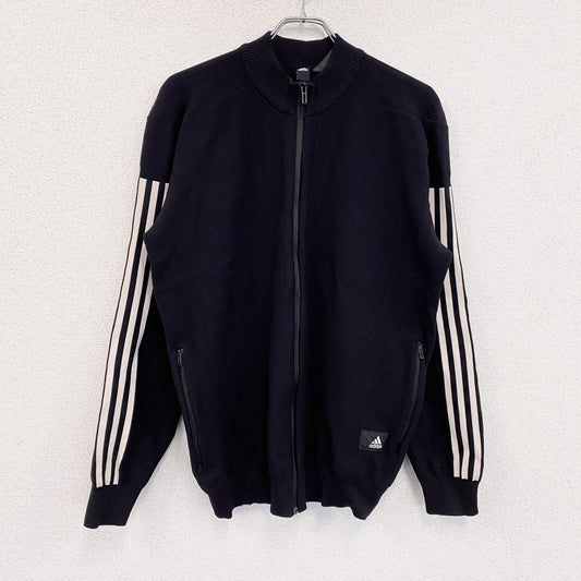 adidas　アディダス　トラックジャケット / ジャージ　黒　ブラック　XLサイズ