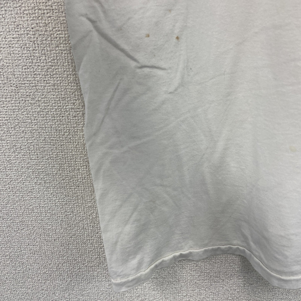 Hanes　ヘインズ　半袖プリントTシャツ　シングルステッチ　ヴィンテージ　白　ホワイト　XLサイズ カットソー メンズ コットン 古着