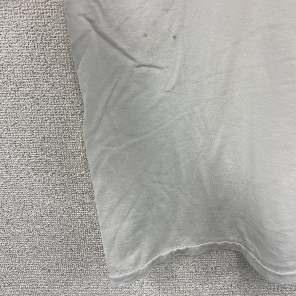 Hanes　ヘインズ　半袖プリントTシャツ　シングルステッチ　ヴィンテージ　白　ホワイト　XLサイズ カットソー メンズ コットン 古着