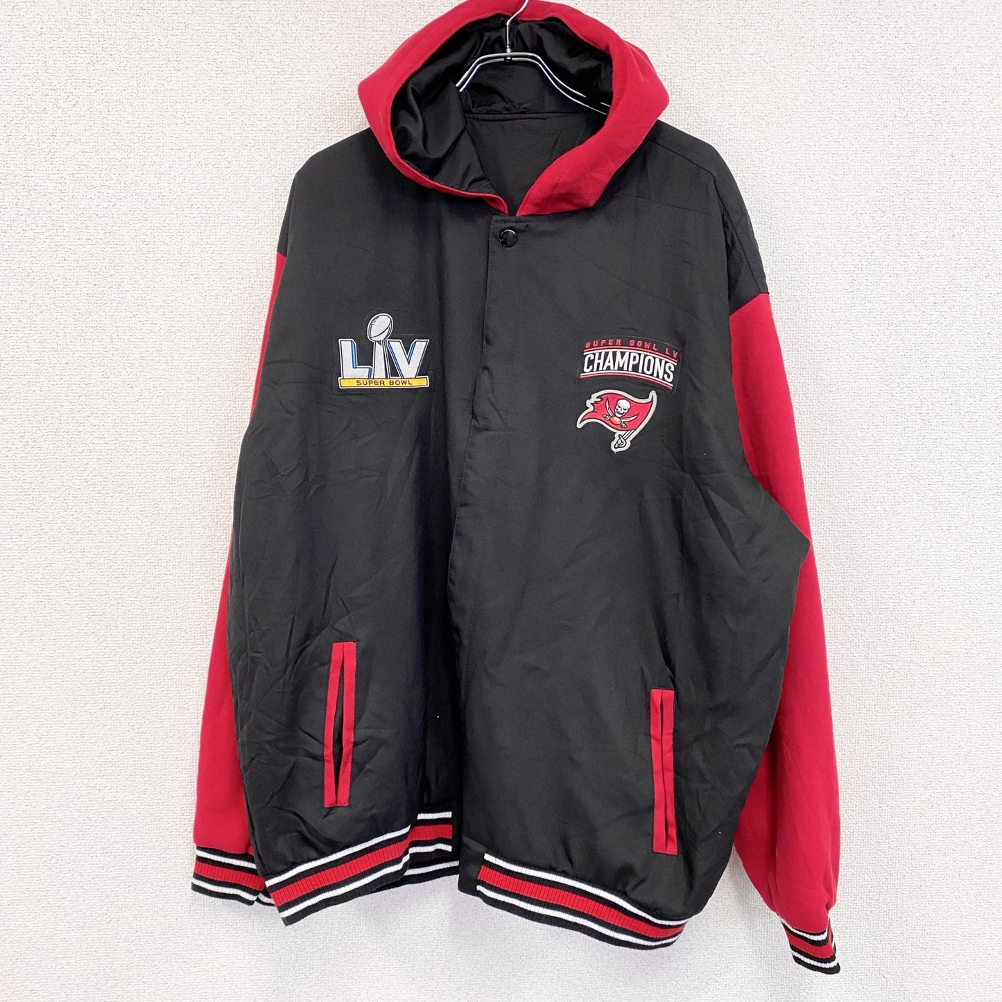 NFL　スタジャン/スタジアムジャケット　中綿ジャケット　黒　ブラック