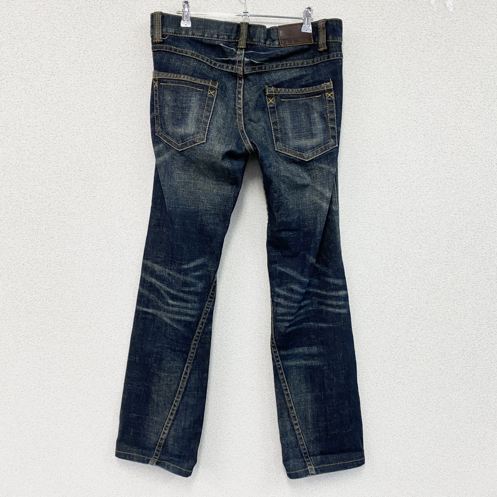 MEN'S MELROSE　メンズメルローズ　デニムパンツ/ジーンズ　ジップフライ　インディゴ　4サイズ コットン 古着