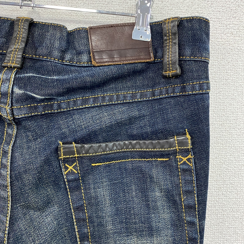 MEN'S MELROSE　メンズメルローズ　デニムパンツ/ジーンズ　ジップフライ　インディゴ　4サイズ コットン 古着