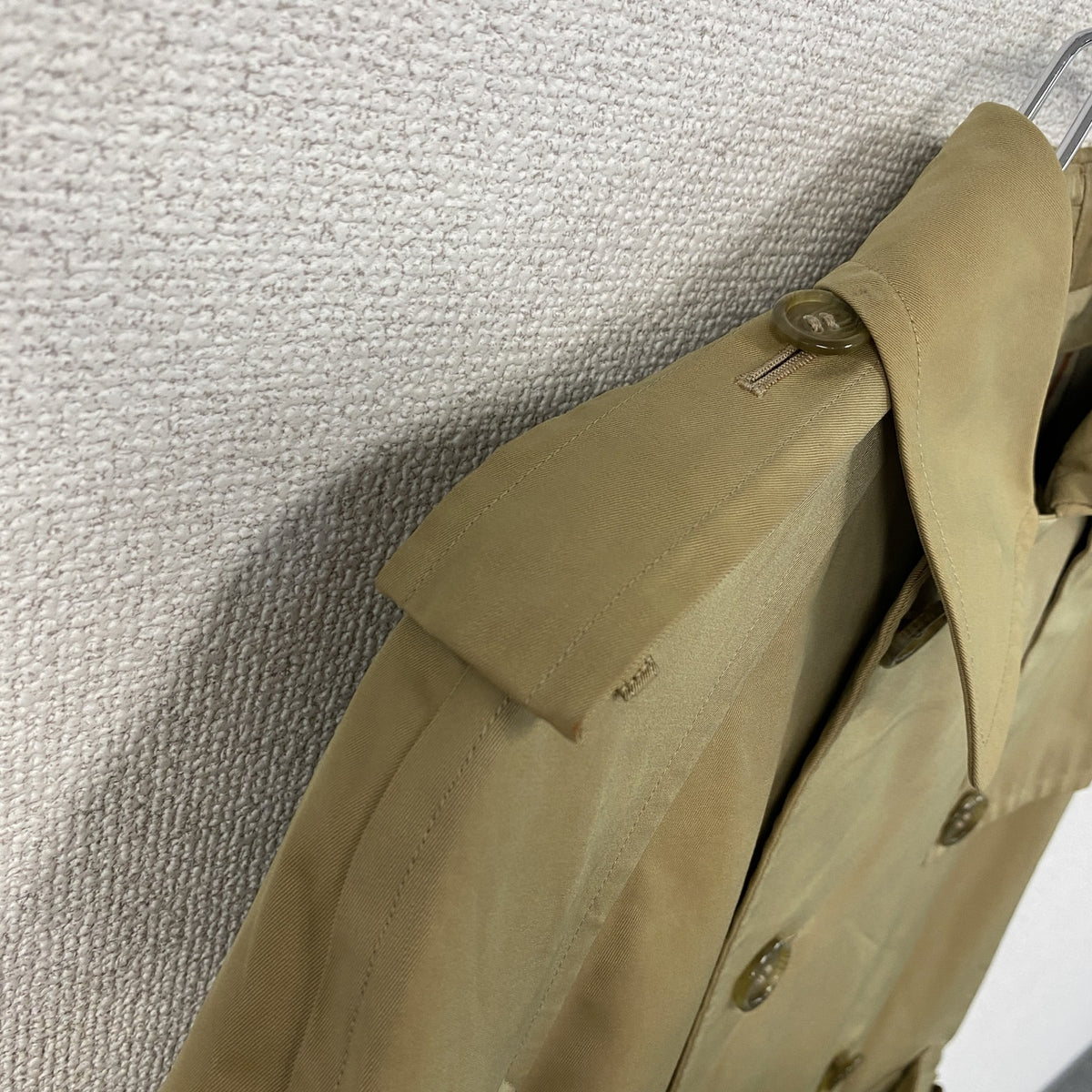 ～90s　DAKS　ダックス　トレンチコート　ベージュ　7AB2サイズ　古着
